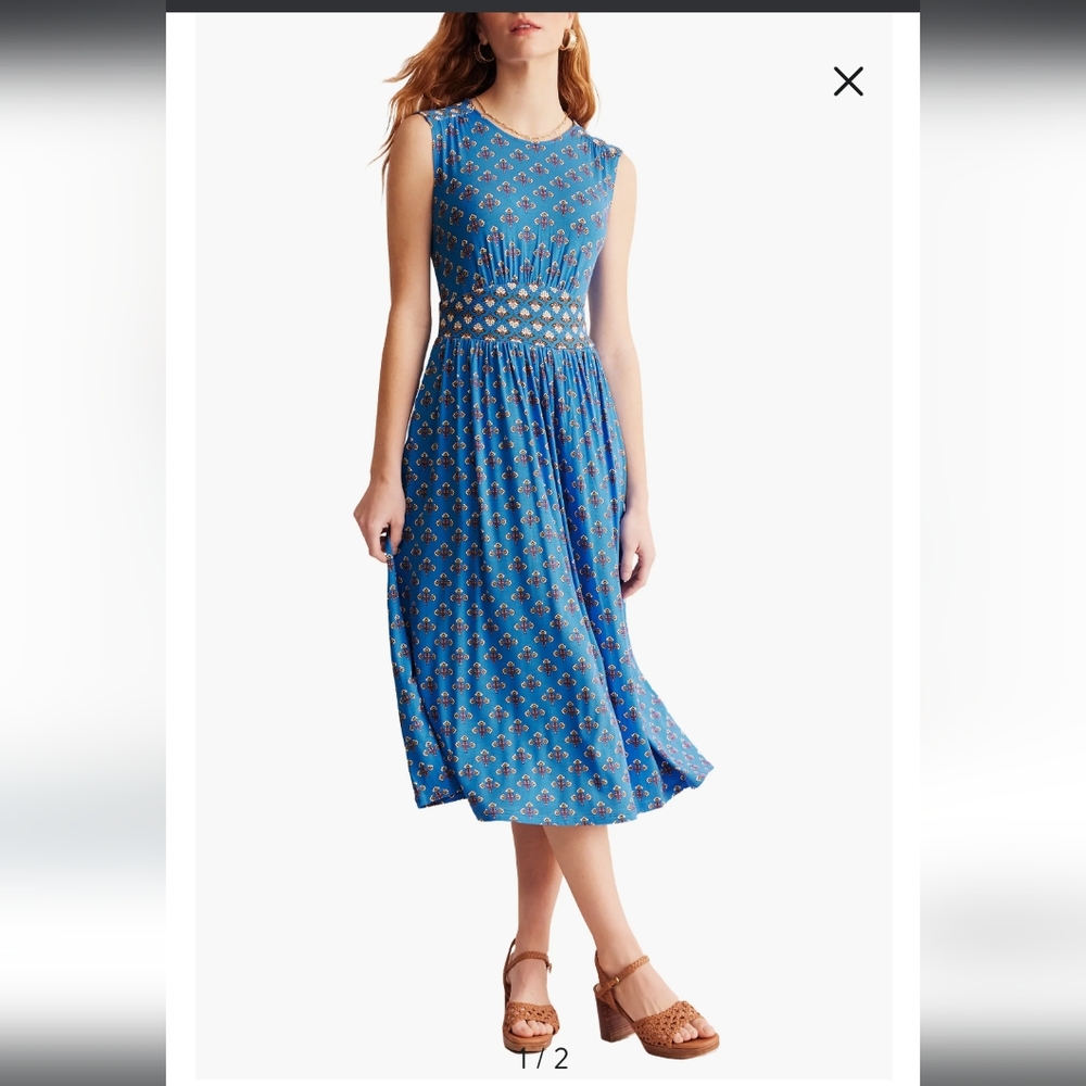 Boden Sleeveless Midi Thea Dress